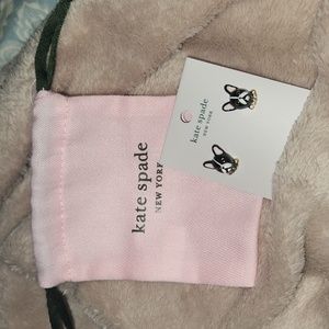 NWT Kate Spade Ma Cherie Antoine French Bull Dog Stud Earrings
